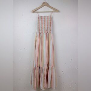 Z Supply Cotton Gauze Smocked Sundress Midi Dress